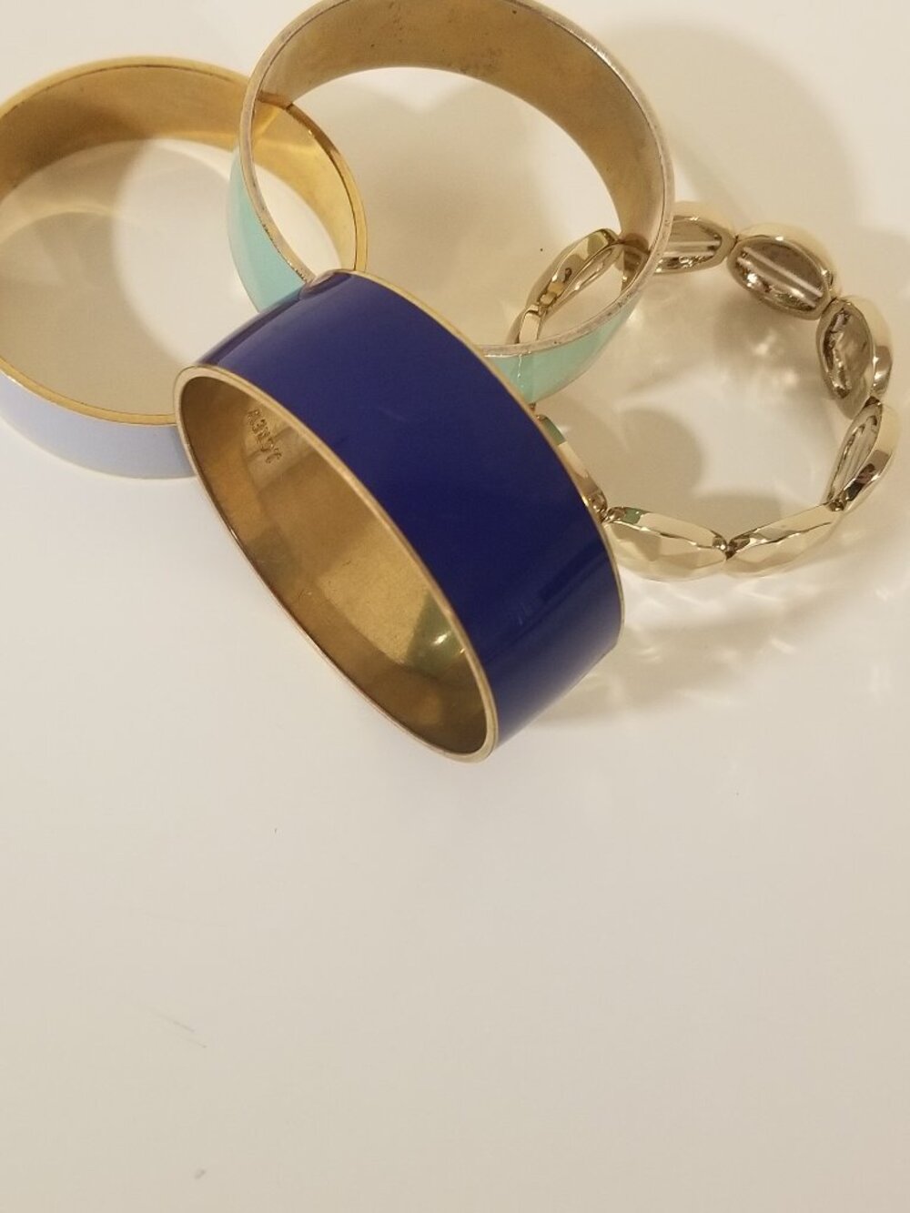 J.Crew - Set of 4 Bracelets Bangles - Gold Tone - Picture 3 of 11